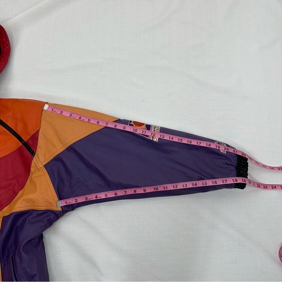 Vintage Starter Men’s size Medium Phoenix Suns Leather Hooded Jacket - Picture 16 of 17